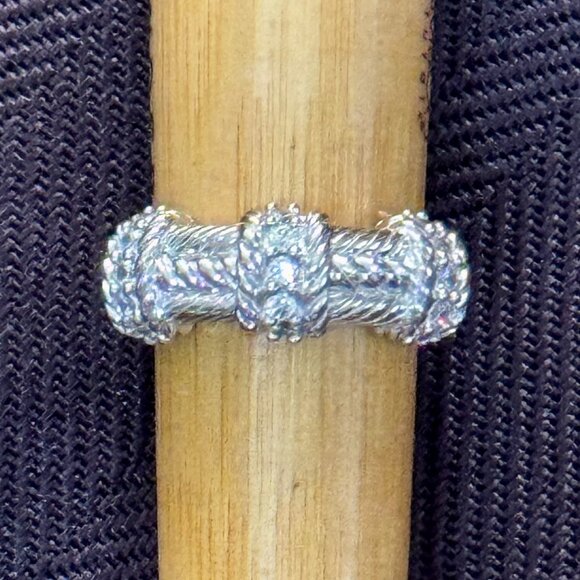 Judith Ripka Sterling .925 Stunning Ring Size 6 womens New - Picture 1 of 10